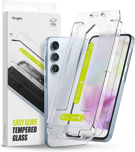Miniatura 17 de Ringke Vidrio templado Easy Slide [súper fácil de instalar] compatible con Samsung Galaxy S24 FE, protector de pantalla, compatible con fundas
