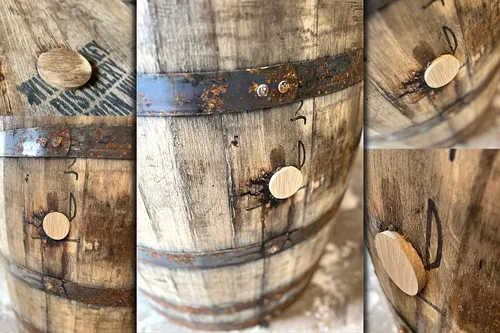Miniatura 5 de Tapón de barril de barril de vino bourbon de madera de roble blanco americano de 2 pulgadas, ideal para cerveceros caseros, destiladores