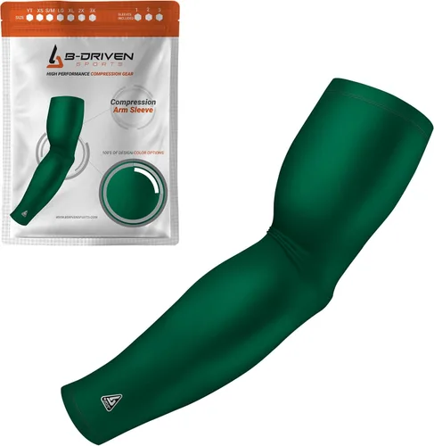 Miniatura 25 de B-Driven Sports Manga de Compresión Pro-Fit para Brazo - Deportes Atléticos Baloncesto, Fútbol, Sóftbol, Carrera, Juegos, - nan (1 unidad)