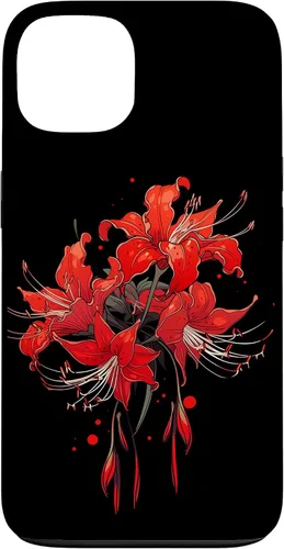 Miniatura 6 de iPhone 14 Red Spider Lily Funda de anime de manga estética japonesa japonesa
