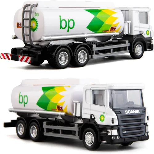 Miniatura 4 de BDTCTK Scania Tanker BP Tanque de combustible modelo de coche de camión de juguete, vehículos de aleación de zinc fundido a presión juguetes