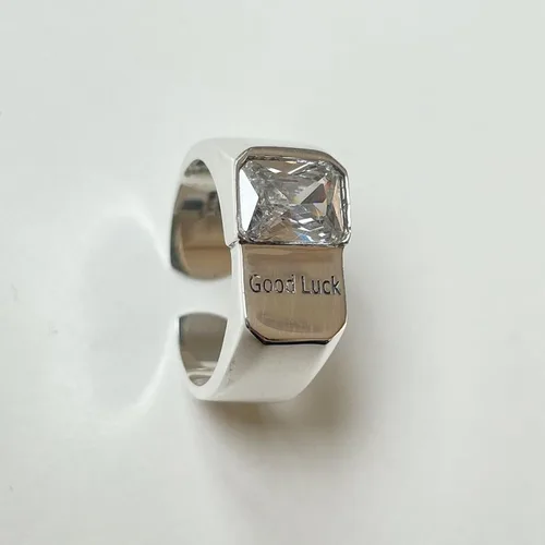 Miniatura 198 de Anillo de plata de ley 925, minimalista, ajustable, hecho a mano, para mujeres y niñas