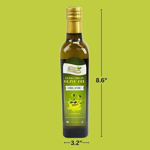 Miniatura 9 de Aceite de oliva virgen extra orgánico USDA – tarro de vidrio de 16.9 fl oz – prensado en frío, certificado Kosher, primera prensa en frío, calidad
