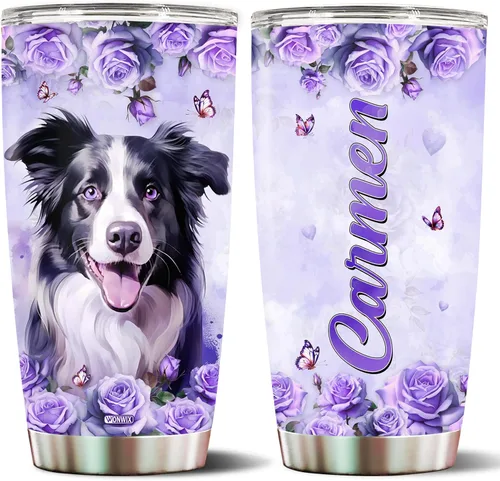 Miniatura 18 de Regalos personalizados de Beagle para mujeres, esposa, hija, mamá, niña, vaso de acero inoxidable aislado de 20 onzas, taza de viaje, taza de café