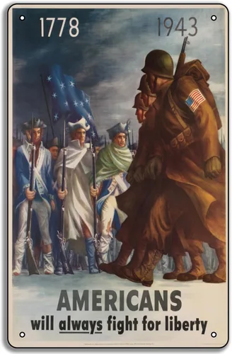 Miniatura 6 de Póster de metal de la Segunda Guerra Mundial "You Give Us the Fire!" 1942 de la Fuerza Aérea del Ejército de los Estados Unidos de 8 x 12 pulgadas