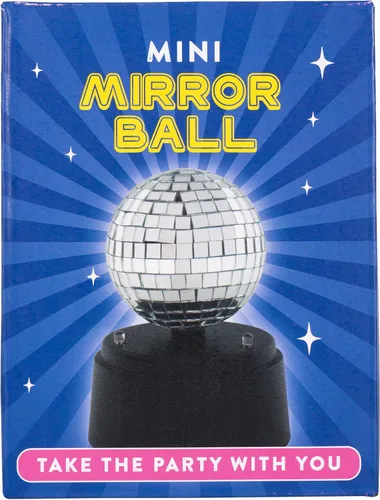 Miniatura 3 de Fizz Creations Mini Bola de Espejo de Disco LED – Luz de 5 Pulgadas Operada con Batería, Decoración de Fiesta Portátil, Lámpara de Ambiente