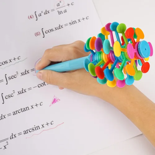Miniatura 3 de 3 bolígrafos para ansiedad, descompresión, escritura multifunción, bolígrafos multicolor para juguetes de escritorio de oficina, regalos novedosos