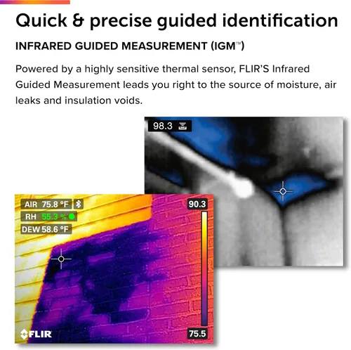 Miniatura 5 de FLIR MR160 - Higrómetro con imagen térmica - con IGM (Medición guiada por infrarrojos), con pin y sin pin