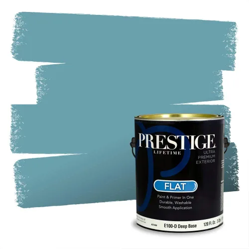 Miniatura 158 de Pintura Exterior + imprimación PRESTIGE, todo-en-uno, 1 galón, acabado mate, color comparable al Valspar* Royal Gray* VS151-Gris real