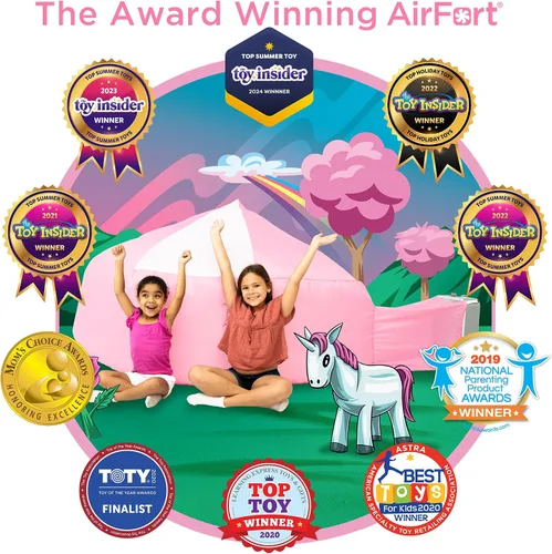 Miniatura 4 de El Original Patentado AirFort - Construye Un Fuerte en 30 Segundos, Fuerte Inflable para Niños, Tienda de Juegos para 3-14 Años, Un Playhouse Donde