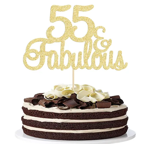 Miniatura 24 de Gyufise 1 decoración de 30 con purpurina dorada y fabulosos adornos para tartas de 30 años y fabulosos adornos para tartas de cumpleaños de 30 años