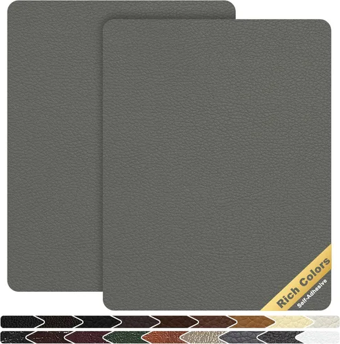 Miniatura 64 de KING MOUNTAIN Cinta de reparación de cuero, 16 x 60 pulgadas, gris, autoadhesiva, impermeable, ecológica