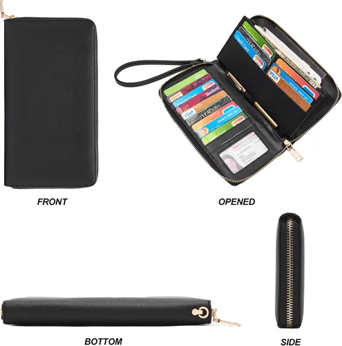 Miniatura 7 de YZAOLL Bolsos para mujer de cuero sintético, medianos y grandes, bolso de hombro, cartera, juego de bolso de mano y billetera