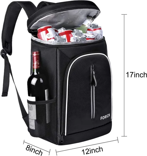 Miniatura 6 de FORICH - Mochila térmica suave, con aislamiento impermeable, a prueba de fugas, mochila portátil de tamaño pequeño para trabajar, almuerzo, viajes