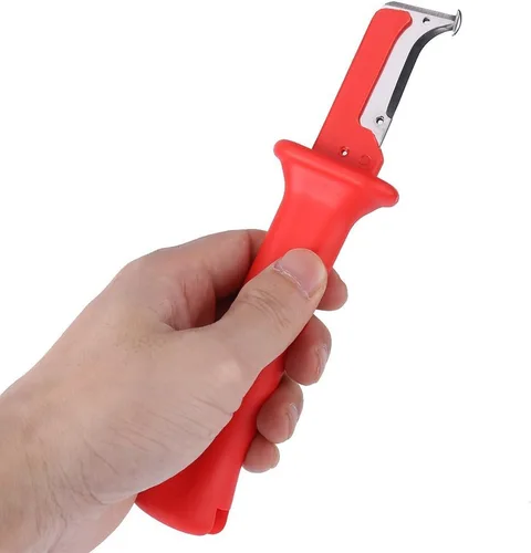 Miniatura 8 de Cortador de pelacables de tira rápida de aislamiento eléctrico, herramienta de mango aislado, cuchillo cortador y herramienta de pelado de cables