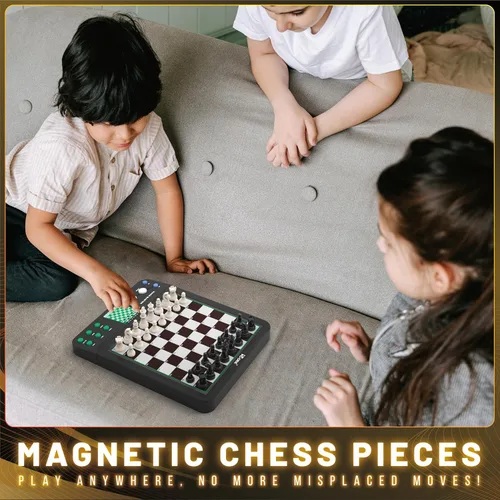 Miniatura 7 de iCore Juego de ajedrez electrónico - Enseña y juega con el tablero inteligente de ajedrez para computadora, ideal para principiantes y jugadores