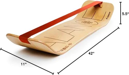 Miniatura 8 de GIBBON SlackBoard - GiBoard Balance Board - Gift for Kids & Adults - 1 & 2 Line Options - Slackline Balance Trainer for Core Workouts, Standing Desk