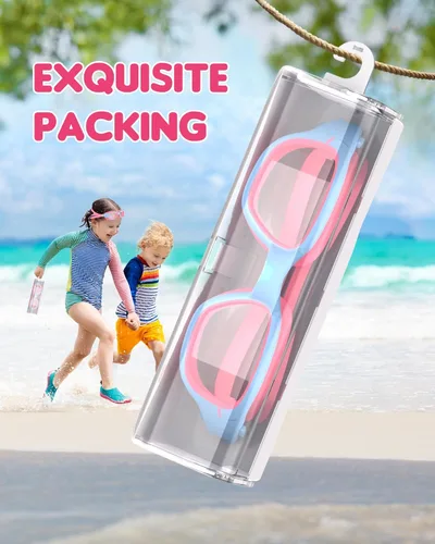 Miniatura 6 de Gafas de natación para niños, gafas de natación para niños de 6 a 14 años, gafas de piscina con protección UV antivaho para niños y niñas