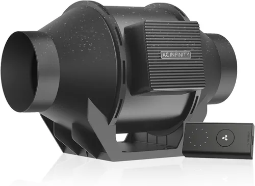 AC Infinity CLOUDLINE H4, ventilador silencioso de conducto en línea de 4 pulgadas con controlador de velocidad, ventilador de ventilación a prueba