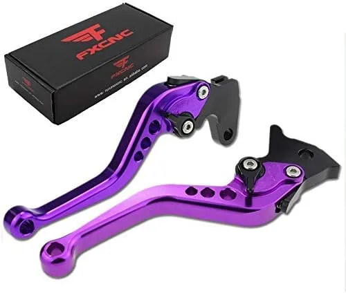 Miniatura 8 de Palancas Fxcnc de freno y embrague para carreras, Palanca verde con ajuste negro.