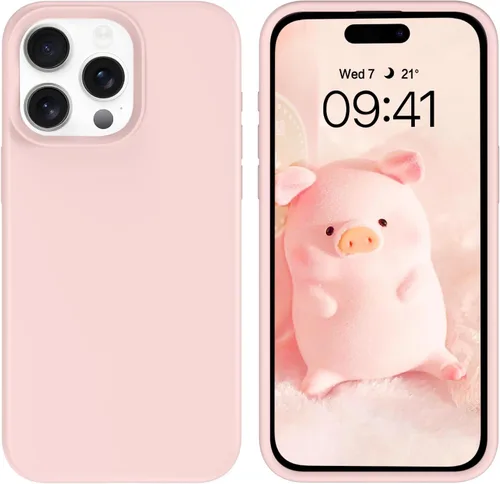 Miniatura 116 de GUAGUA Funda compatible con iPhone 17 Pro Max de 6.9 pulgadas, silicona líquida, goma de gel suave, delgada, forro de microfibra delgada
