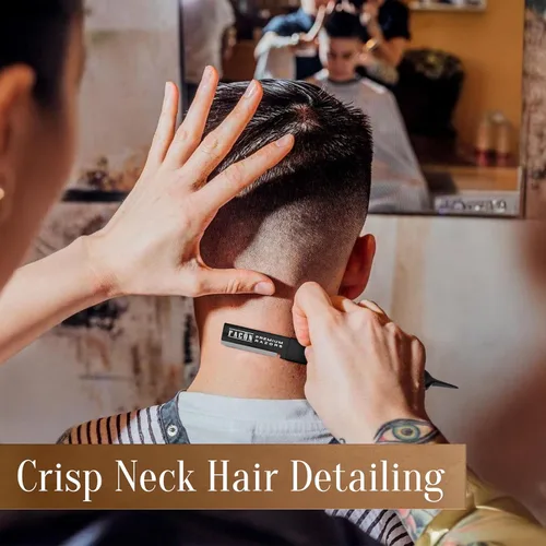 Miniatura 4 de Facón - Navaja de afeitar para barba para hombres - Herramienta profesional para moldear la barba, kit de aseo con 11 hojas de repuesto, moldeador