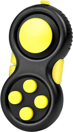 Miniatura 11 de juguete original de concentración Fidget, juego de controlador clásico de goma con 8 funciones Fidget y cordón - Excelente para aliviar el estrés