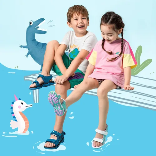 Miniatura 5 de DREAM PAIRS Sandalias deportivas de verano para niños y niñas, zapatos deportivos de agua para niños pequeños