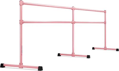Miniatura 10 de VITA Barre - Barra de ballet doble portátil independiente, extrema, acero Altura fija, fabricada en Estados Unidos, equipo de ejercicio en casa