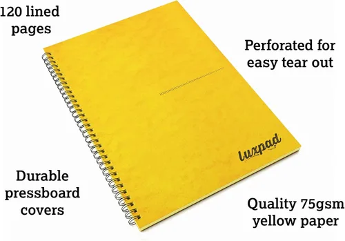 Miniatura 2 de Silvine Luxpad - Cuaderno de papel (A4, 120 páginas), color amarillo
