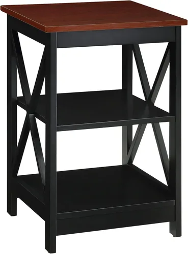 Miniatura 9 de Convenience Concepts Oxford Mesa Final de 15.75" - Mesa moderna de sala de estar con estantes de almacenamiento, mesa auxiliar de noche transicional