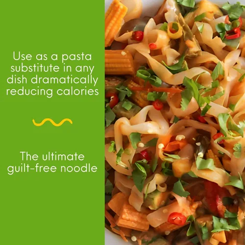 Miniatura 3 de Miracle Noodle Pasta orgánica de fettuccine, 7 onzas (paquete de 6), fideos Shirataki Konjac a base de plantas, 5 calorías, 0.04 oz de carbohidratos