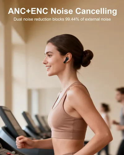 Miniatura 7 de Auriculares inteligentes con pantalla táctil, auriculares de pantalla táctil, auriculares inalámbricos Bluetooth 5.4, auriculares táctiles