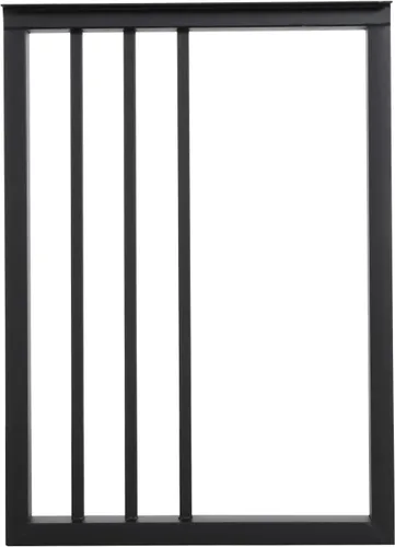 Miniatura 8 de Patas de metal para mesa de 28 pulgadas de alto, 20 pulgadas de ancho, patas negras resistentes para muebles de mesa auxiliar, patas de escritorio