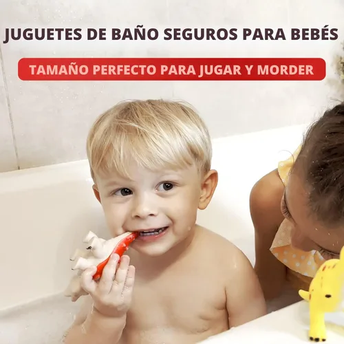Miniatura 6 de Hely Cancy Juguetes de baño de dinosaurio para niños pequeños, sin agujeros, bañera de bebé, ducha, agua, piscina, juguetes