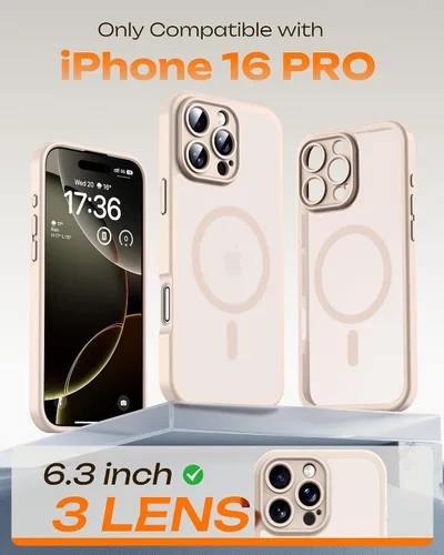 Miniatura 282 de TOCOL Funda para iPhone 11, compatible con Magsafe, protección completa de cámara, imanes integrados, protección contra caídas, funda translúcida