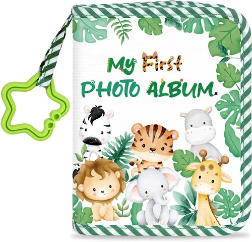 Miniatura 10 de Álbum de Mi Primera Familia del Bebé, Libro de Tela Suave para Fotos de Animales, Mi Primer Libro de Fotos, Álbum de Recuerdos del Bebé, Regalo que