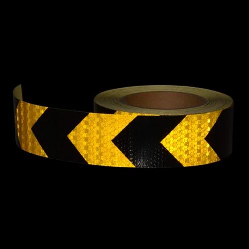 Miniatura 2 de AISEY Cinta de seguridad reflectante (amarillo oro/negro, 2 "x 30 pies)