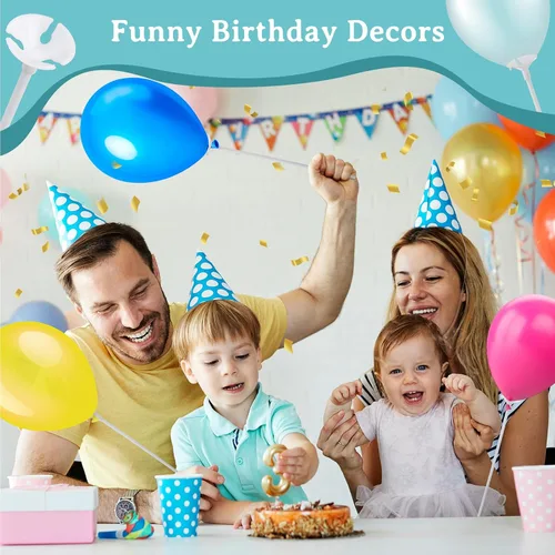 Miniatura 4 de PP OPOUNT 320 piezas de varillas para globos, varillas de globos de plástico de 12.6 pulgadas, soportes para globos para aniversario, boda, Blanco