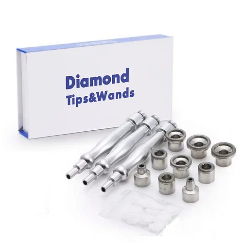 Miniatura 5 de 9 piezas de puntas de diamante de repuesto para la mayoría de máquinas de diamante, spa en casa, herramienta de belleza para el cuidado facial