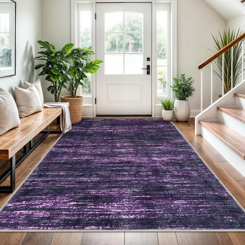 Miniatura 97 de SIILOOM 2 x 3 Alfombra moderna y abstracta para entrada, alfombra neutra azul marino gris multicolor súper suave de área pequeña, alfombras lavables