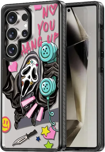 Miniatura 78 de Rosarnnah Funda compatible con Samsung Galaxy S24 Ultra, bonita estética, a la moda, divertida funda con estampado de gatito y gato, duradera a