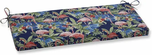 Miniatura 10 de Pillow Perfect Tropic - Cojín floral para sofá de interior/exterior con lazos, resistente a la intemperie y a la decoloración, 18 x 45 pulgadas