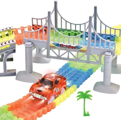Miniatura 6 de Accesorios de pista de bricolaje, pistas de fijación para pistas de bricolaje, accesorios de repuesto solo (puente)