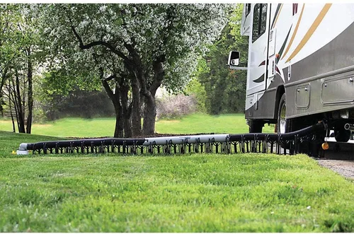 Miniatura 3 de Camco Sidewinder 20 pies de soporte para manguera de alcantarillado de autocaravana/camper Diseño telescópico se dobla alrededor de obstáculos