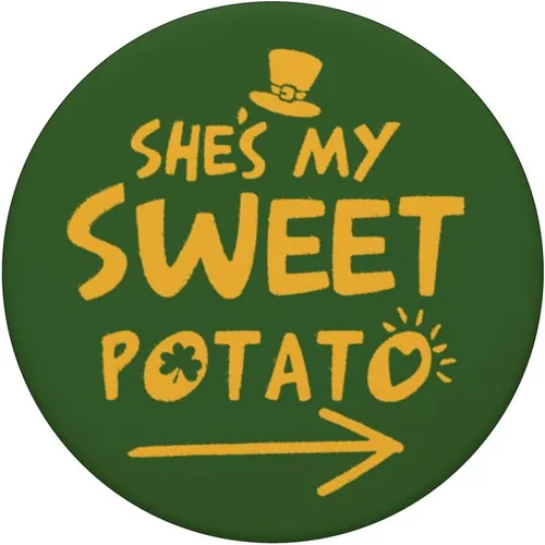 Miniatura 3 de She's My Sweet Potato Irish Sweet Pea PopSockets Swappable PopGrip