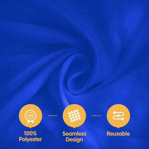 Miniatura 58 de BRILLMAX 6 Pack de Manteles Azul Marino para Mesas Rectangulares de 8 Pies 90 x 156 Pulgadas - 8 pies Mantel Rectangular a Granel de Lino