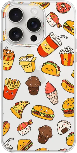 Miniatura 11 de Blingy's Funda para iPhone 15 Pro, lindo estilo de gato con patrón de flor de cerezo divertido diseño de animales de dibujos animados, funda Gato