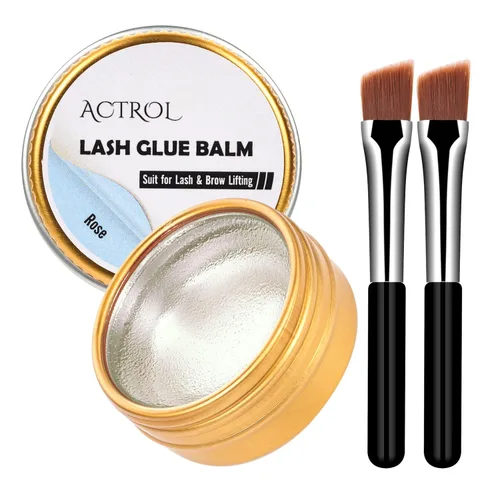Miniatura 15 de ACTROL Bálsamo de pegamento para levantar pestañas, permanente, aloe de sujeción fuerte, para pestañas y cejas, pegamento para cejas adhesivo