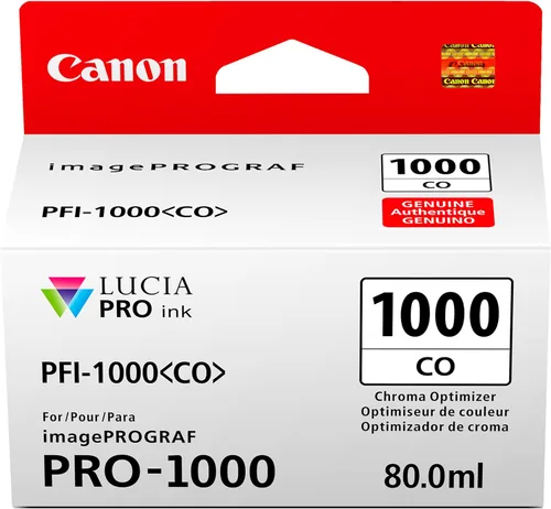 Canon PFI-1000 Depósito de tinta optimizador de Chroma genuino, compatible con impresoras ImagePROGRAF PRO-1000